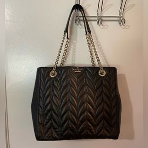 Kate Spade Black Quilted Handbag